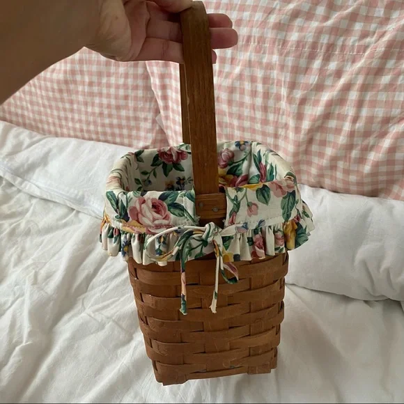 Longaberger floral RARE handwoven basket 1988 - Picture 3 of 6